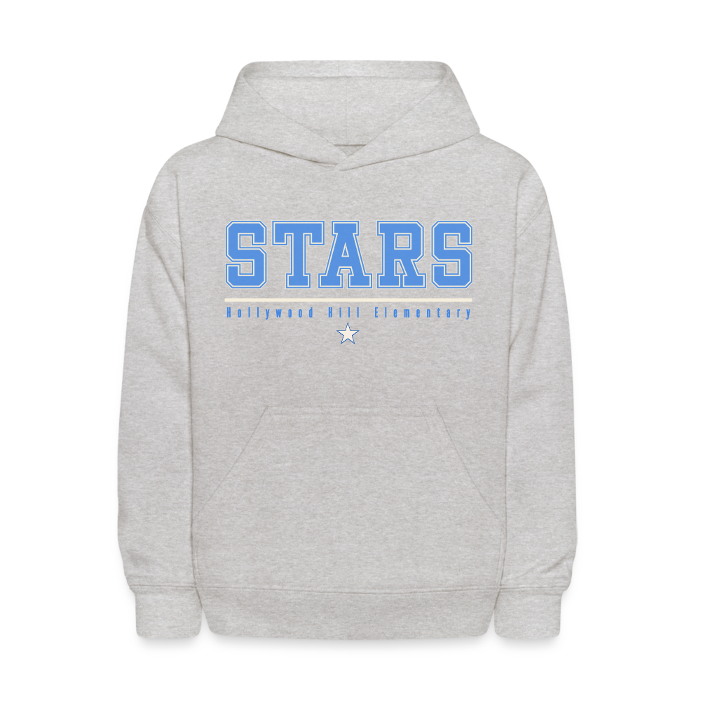 STARS UNDERLINED WITH STAR Kids' Hoodie - heather gray