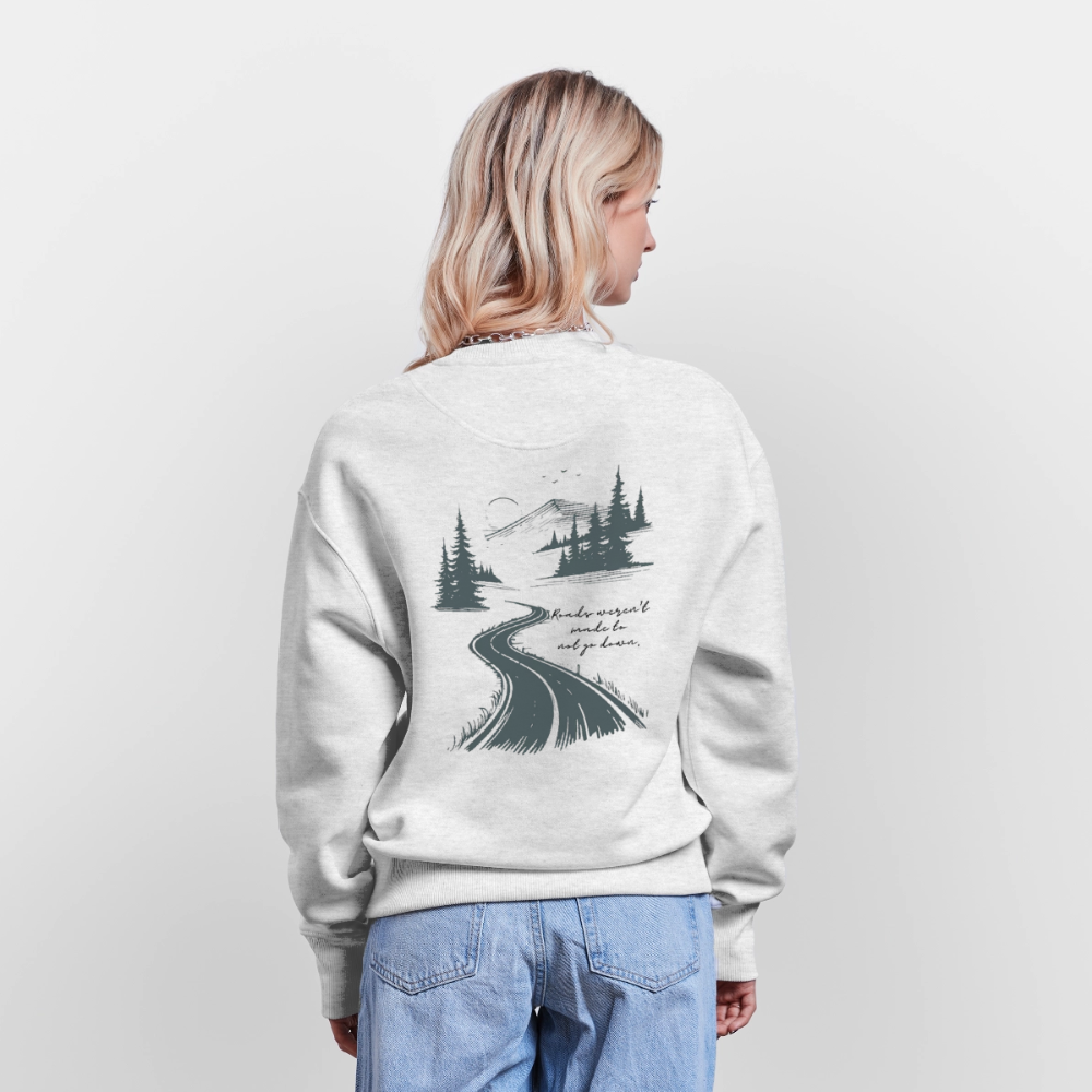 ROADS |  Oversized Organic Sweatshirt - cool heather grey