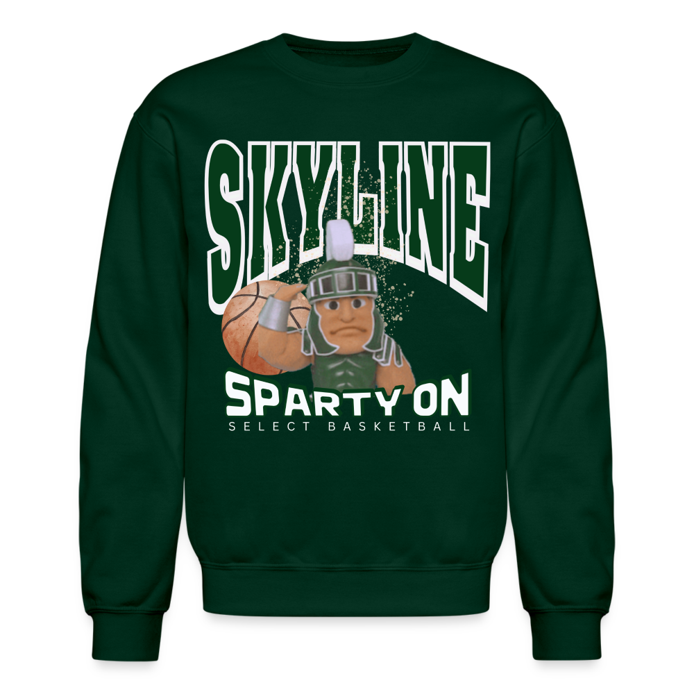 SPARTY GUY Skyline Crewneck Sweatshirt - forest green