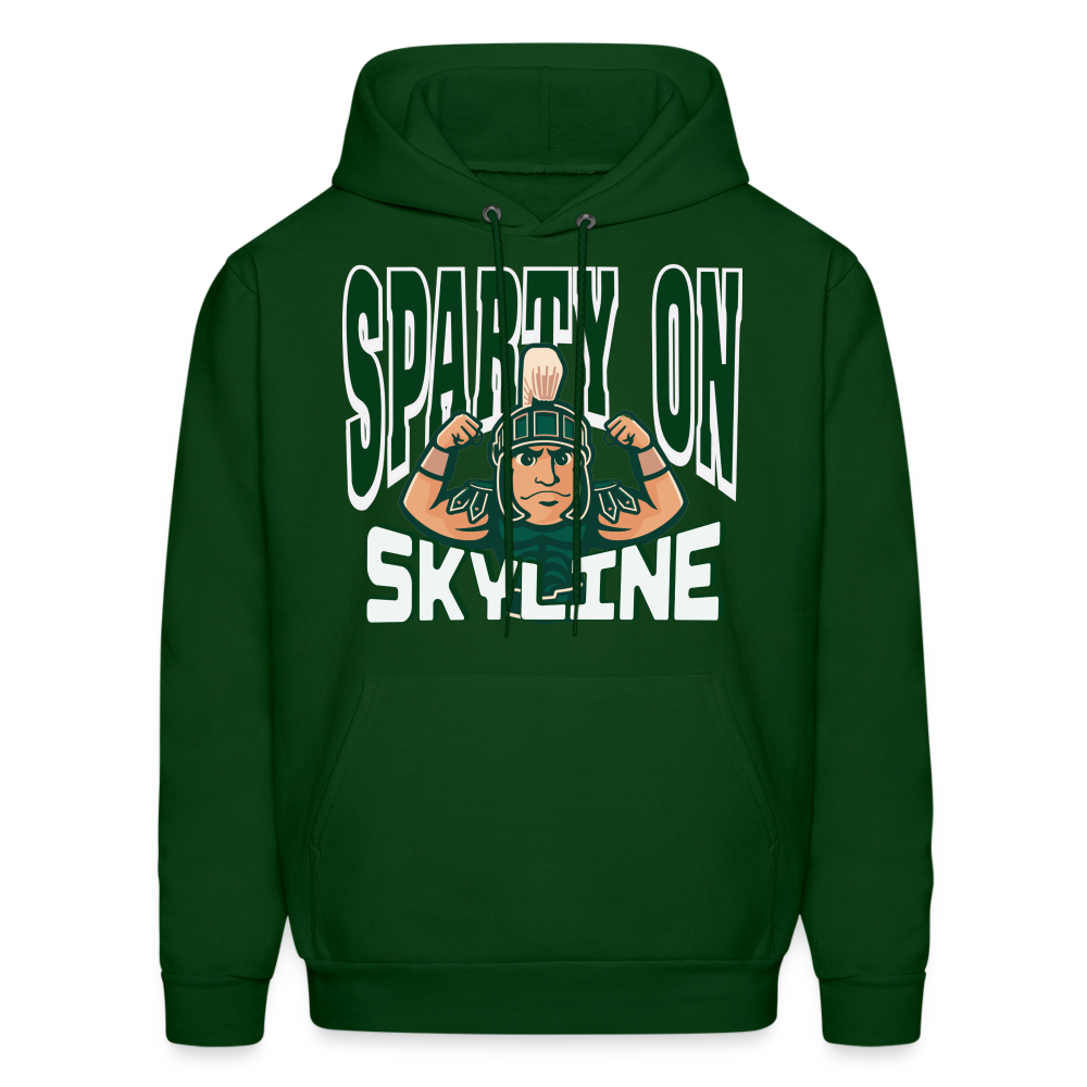 MUSCLE MAN SPARTY ON Hoodie - forest green