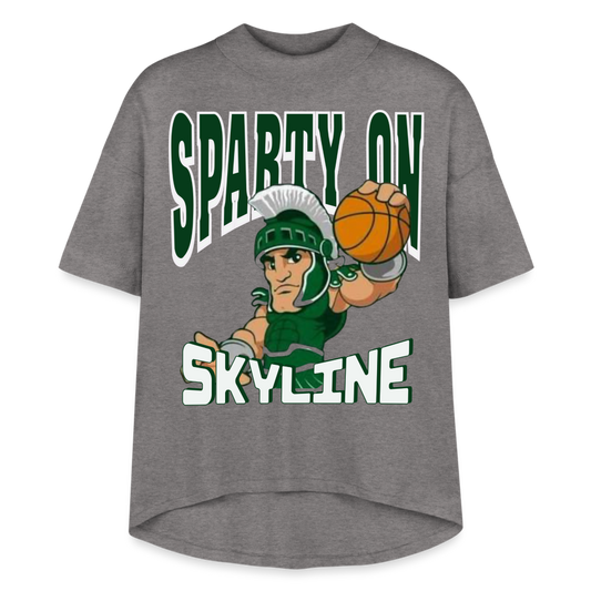 SPARTY ON Women's Hi-Lo Tee - granite heather 