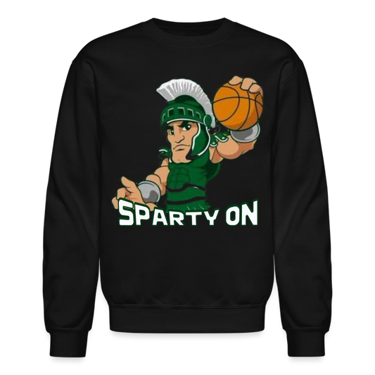 BIG SLAM PARTY ON Crewneck Sweatshirt - black