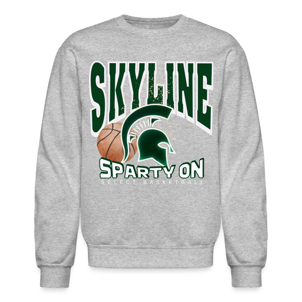 SPARTY ON Skyline Crewneck Sweatshirt - heather gray