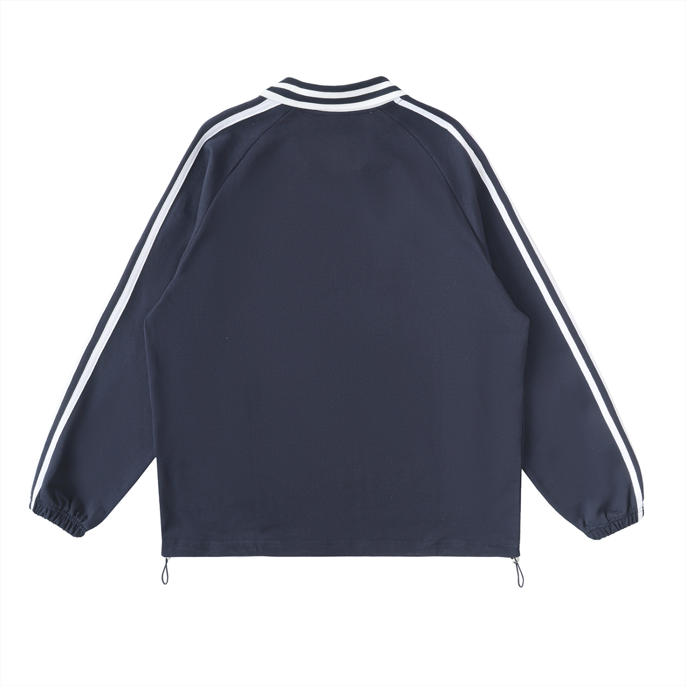 FALCONS TIMELESS Striped Lapel Collar Sweatshirt