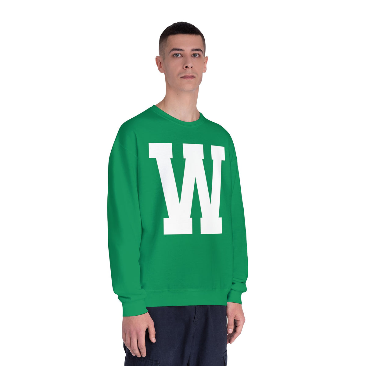 Woodinville Basketball Green | Unisex Crewneck Sweatshirt
