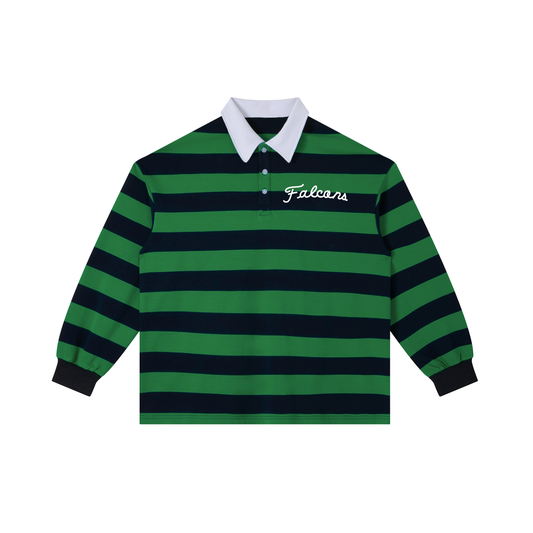 FALCONS TIMELESS Color Block Stripe Polo Shirt