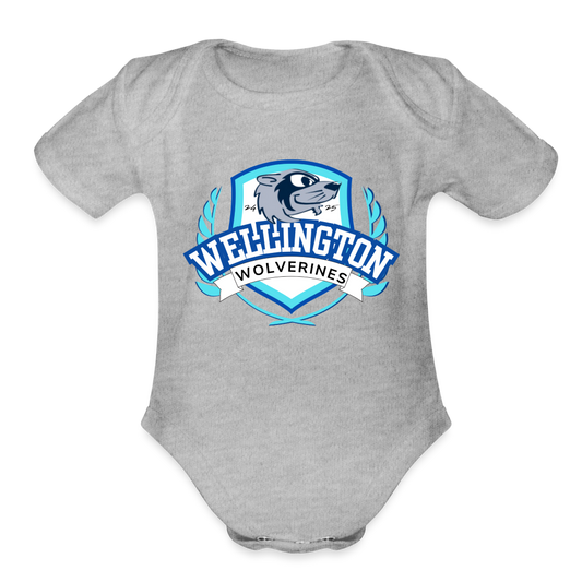 Wellington Organic Baby Onsie - heather grey
