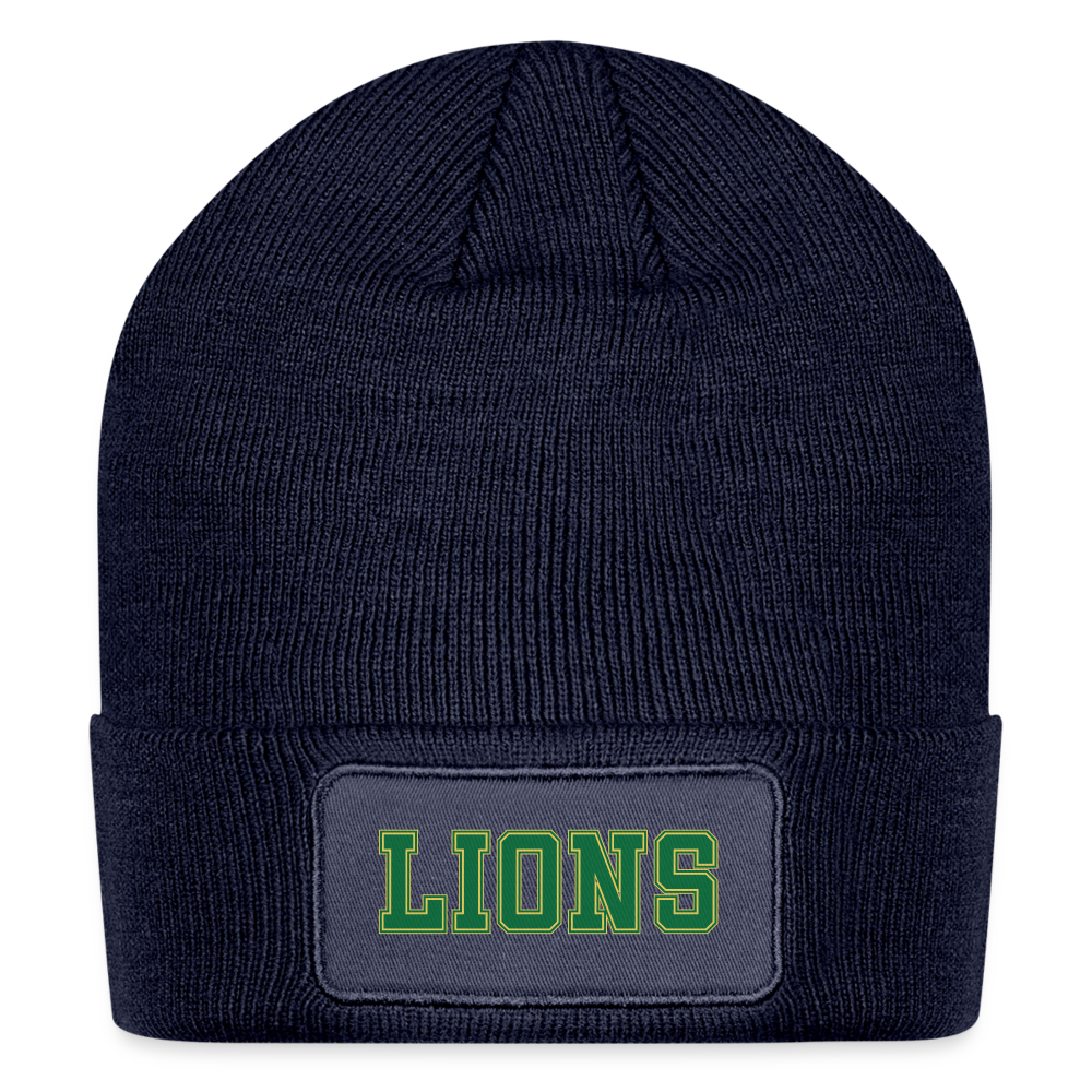 Lions Patch Beanie - navy