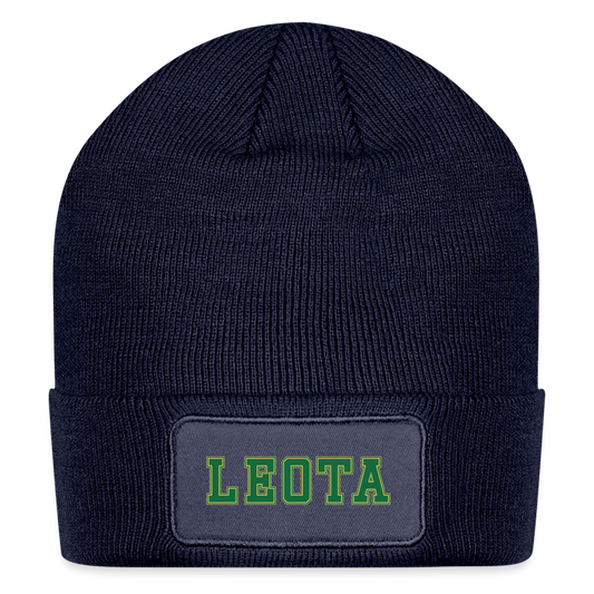 LEOTA Patch Beanie - navy