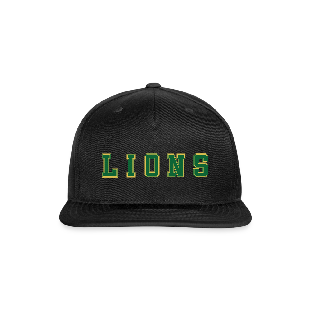 Lions Snapback Baseball Cap - black