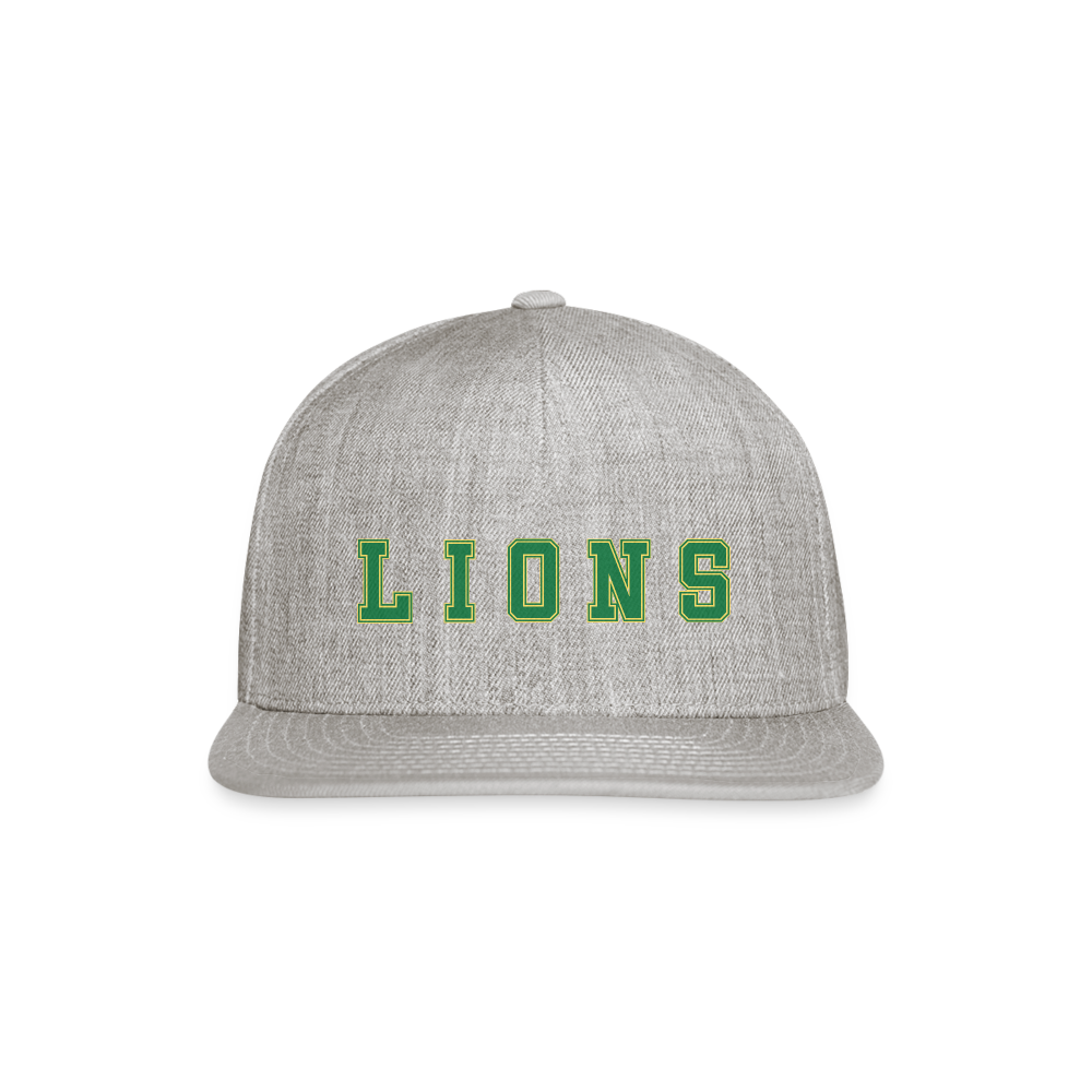 Lions Snapback Baseball Cap - heather gray