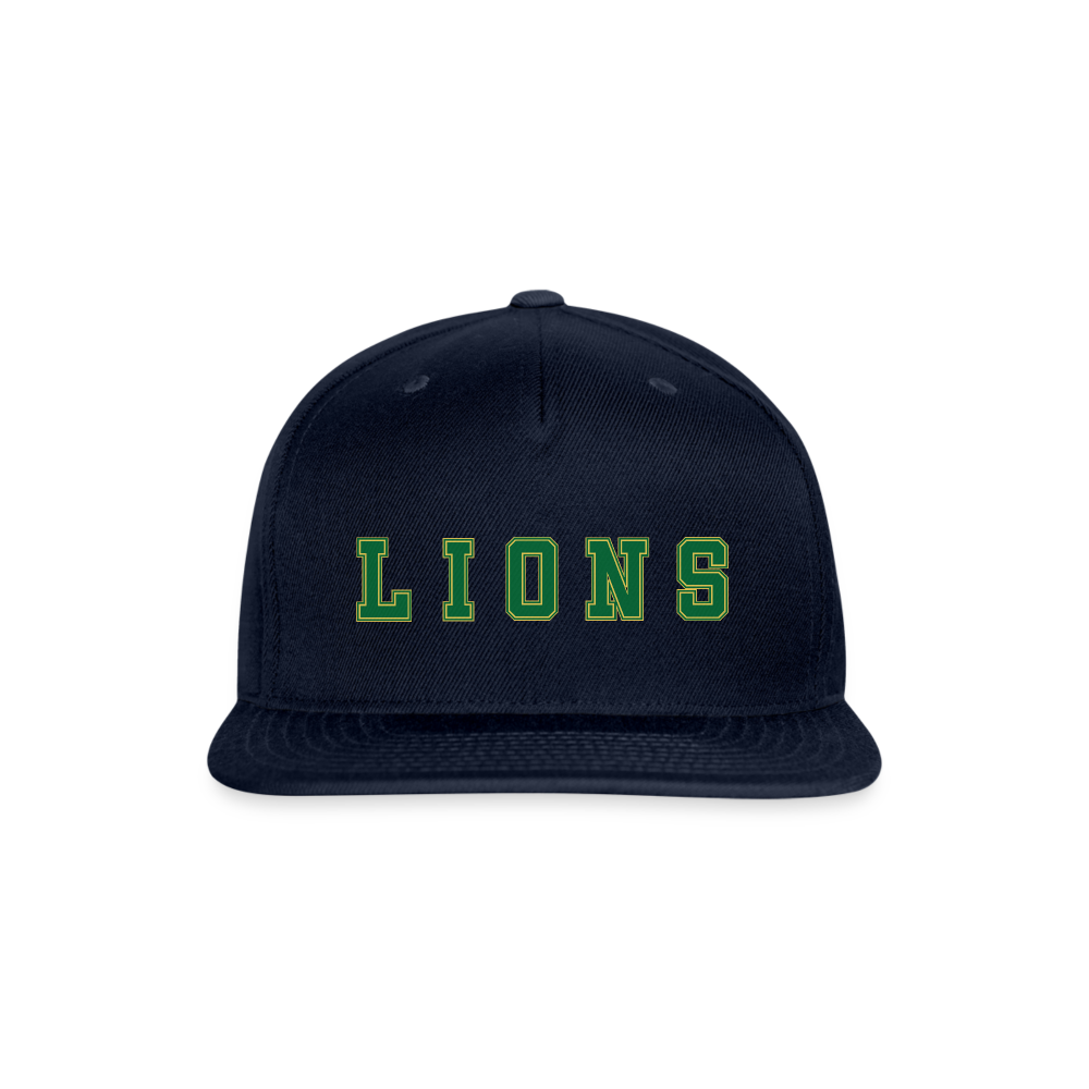 Lions Snapback Baseball Cap - navy