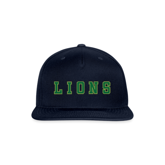 Lions Snapback Baseball Cap - navy