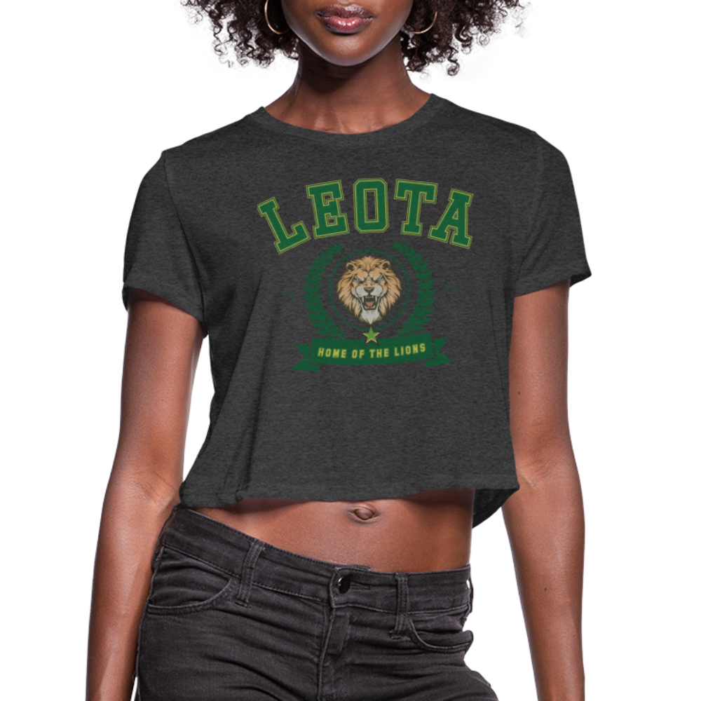 Home of the lions Cropped T-Shirt - deep heather