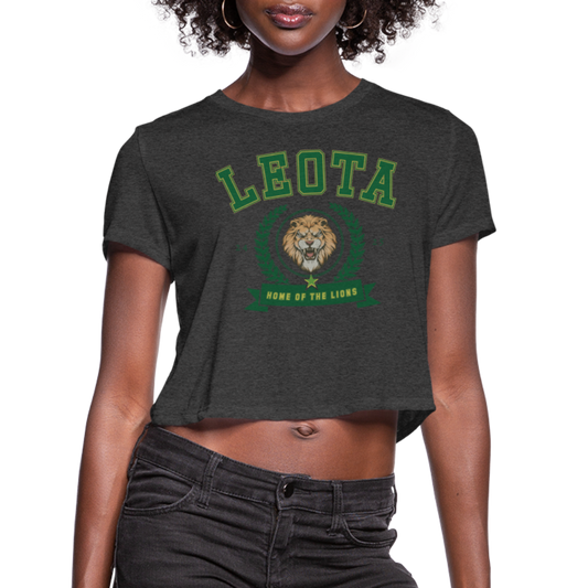 Home of the lions Cropped T-Shirt - deep heather