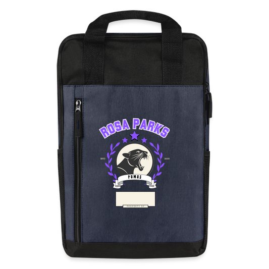 RP Laptop Backpack - heather navy/black