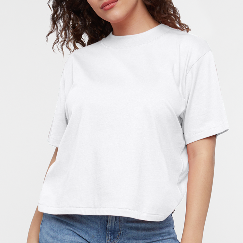 Women's Boxy Tee - white