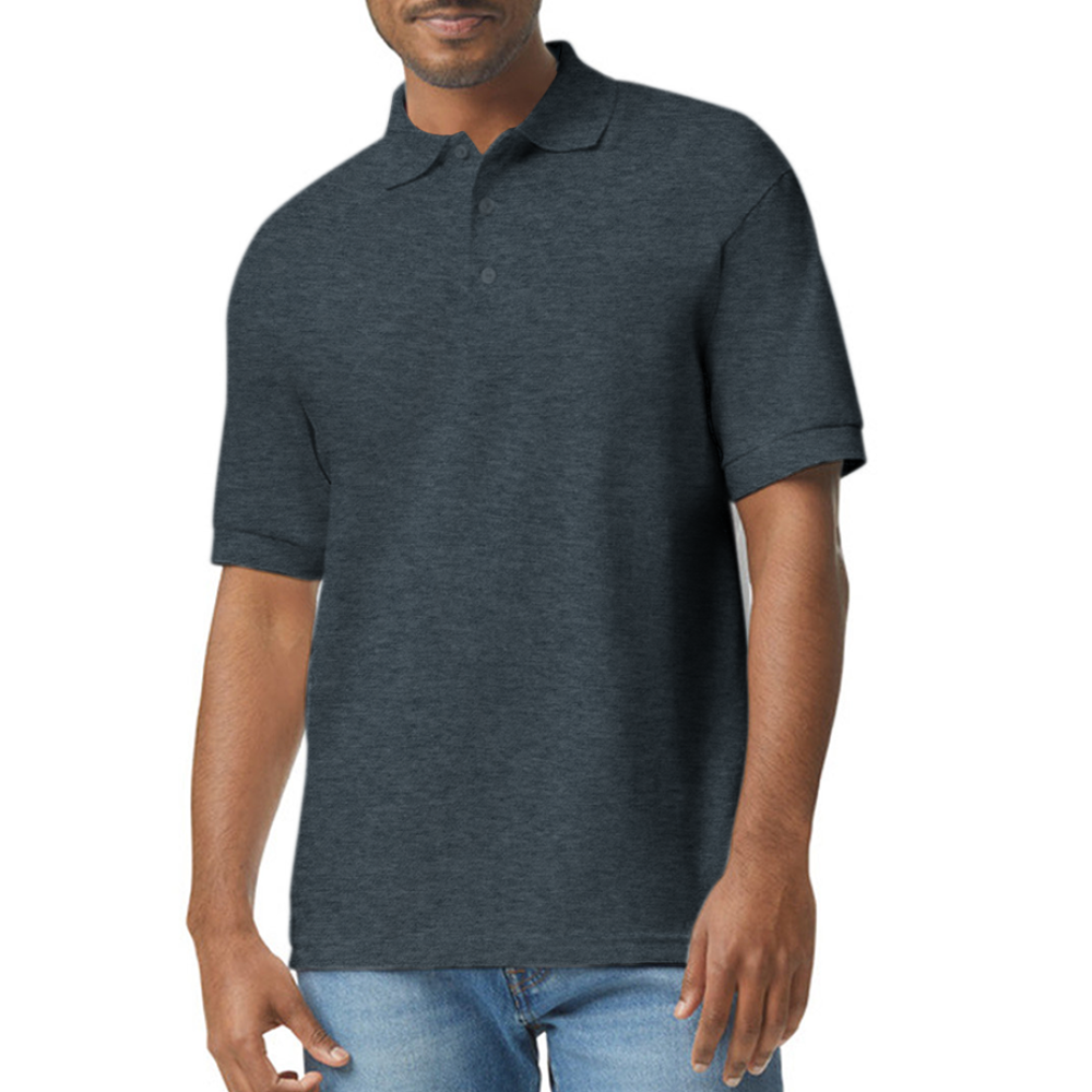 Gildan Unisex 50/50 Jersey Polo - deep heather