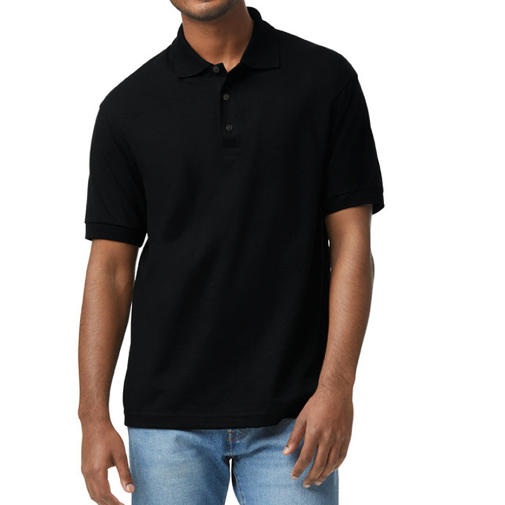 Gildan Unisex 50/50 Jersey Polo - black