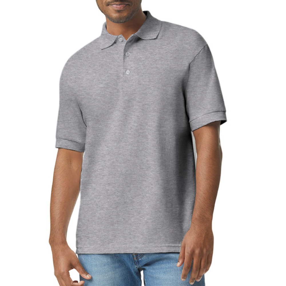 Gildan Unisex 50/50 Jersey Polo - heather gray