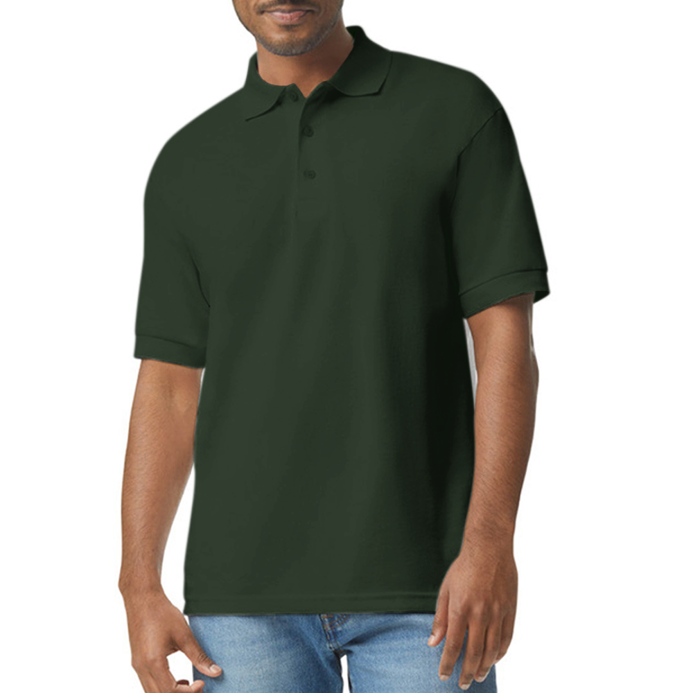 Gildan Unisex 50/50 Jersey Polo - forest green