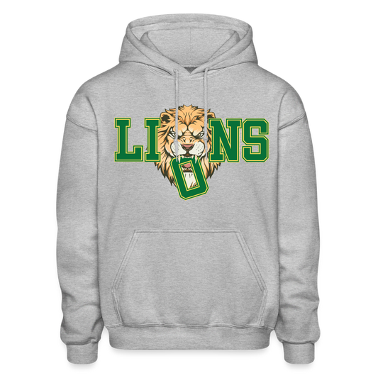 GO LIONS HOODIE - heather gray