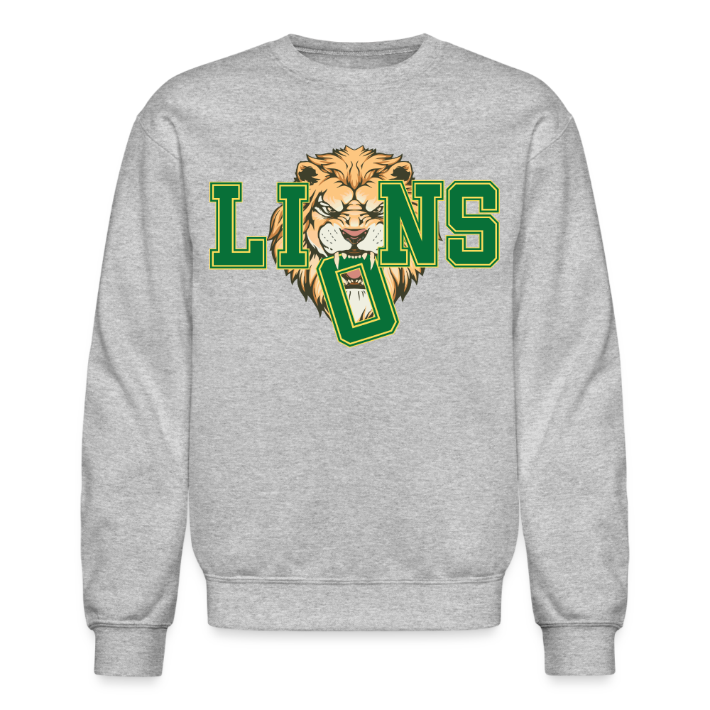 GO LIONS Crewneck - heather gray