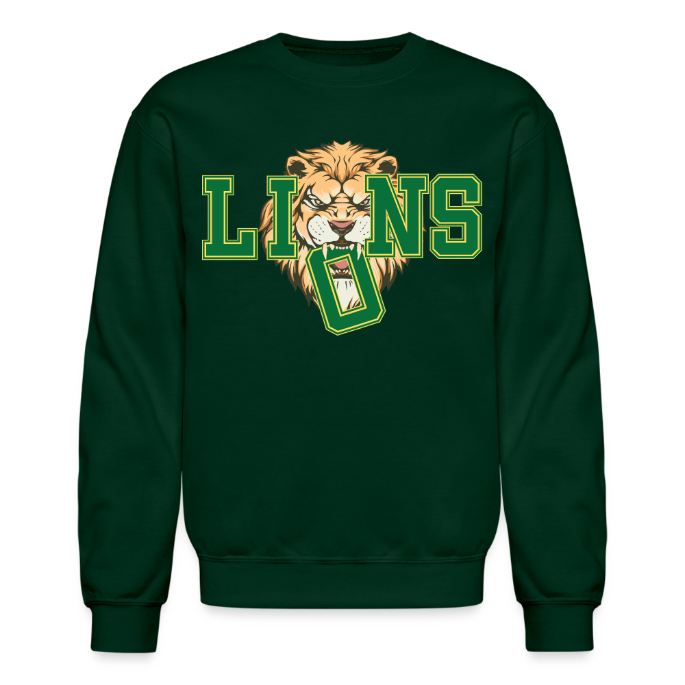 GO LIONS Crewneck - forest green