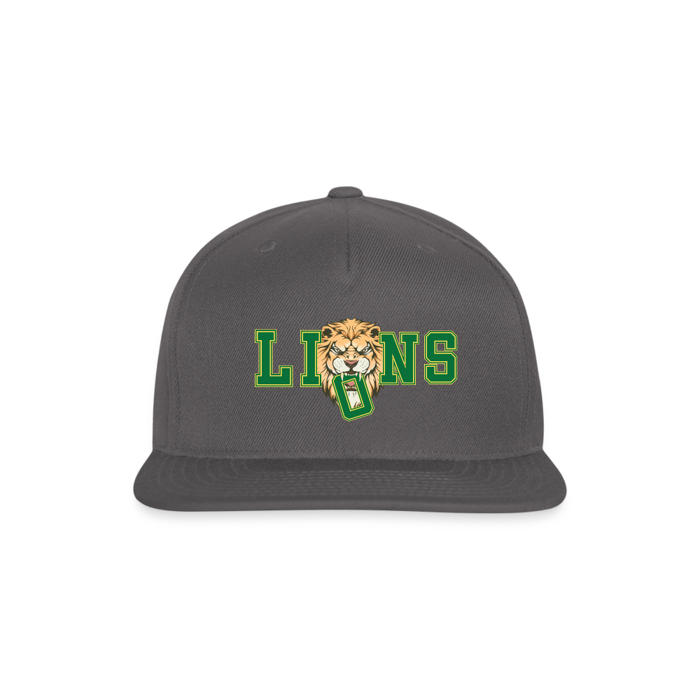 GO LIONS Snapback Baseball Cap - dark grey